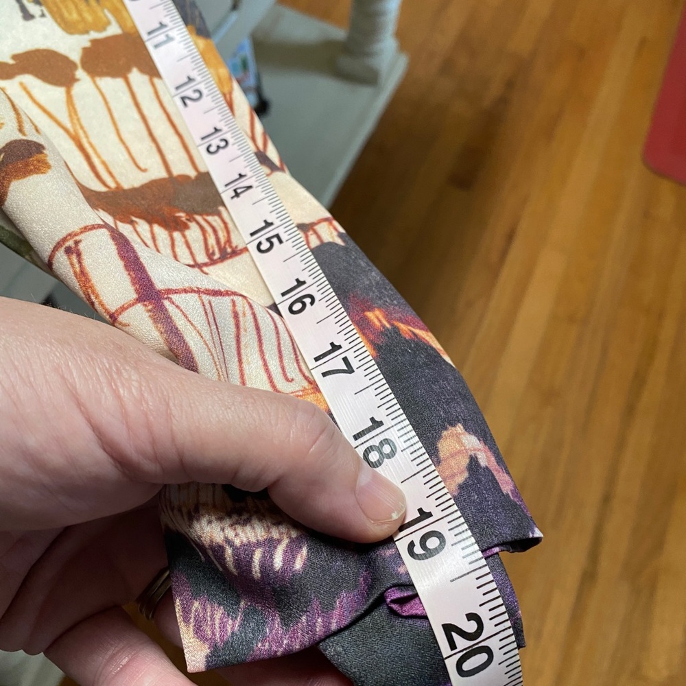 J.Peterman Multicolored Half Sleeve Scoop Neck Midi Dress size 20 - Picture 8 of 9